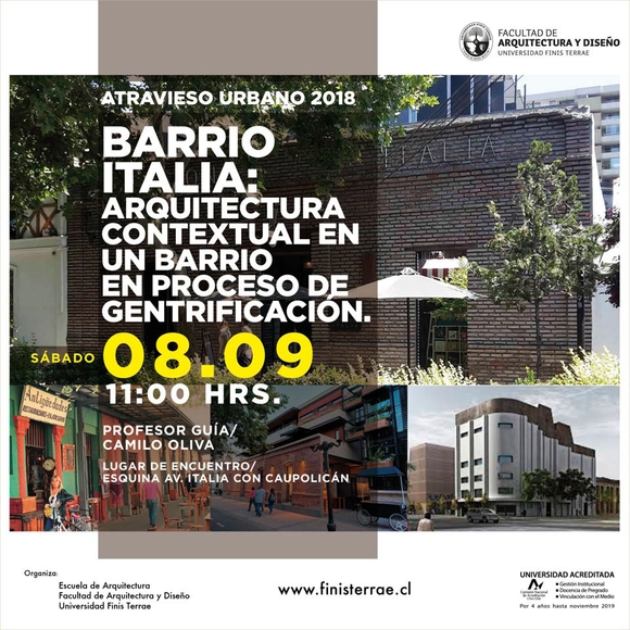 Atravieso Urbano “Barrio Italia: Arquitectura contextual en un barrio en proceso de gentrificación” - Imagen Principal
