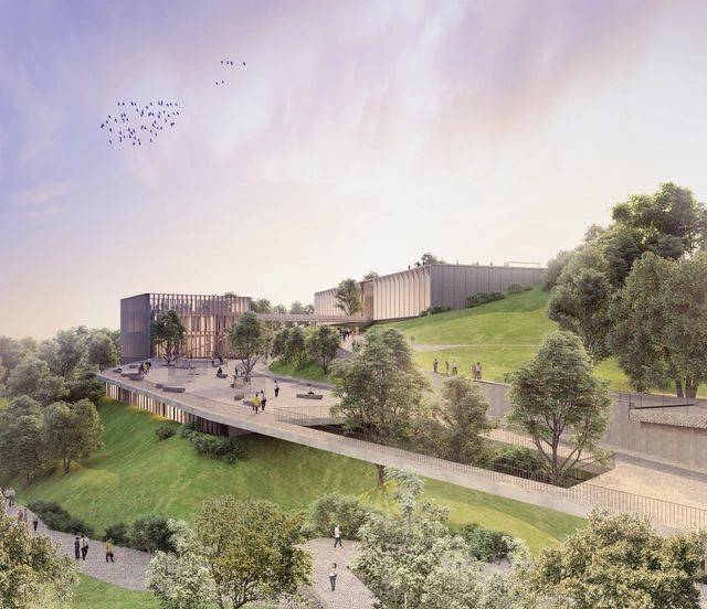 Arquitectura en Estudio + OPUS diseñarán el Centro de Felicidad Las Cometas en Bogotá - Parque, Jardín, Fachada