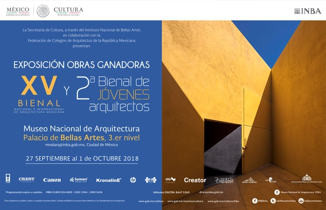 Exposición XV Bienal de Arquitectura Mexicana + 2ª Bienal de Jóvenes Arquitectos - Imagen Principal