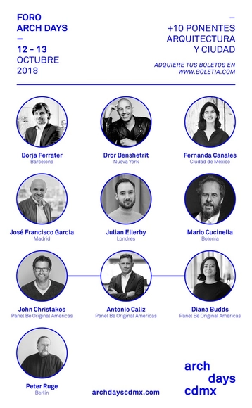 Conoce a los ponentes que participarán en el Foro Arch Days CDMX 2018 - Imagen Principal