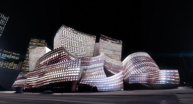 Walt Disney Concert Hall servirá de tela para espetáculo de luzes controladas por algoritmos - Imagem de Destaque