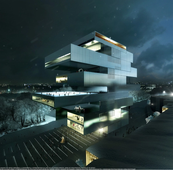 Centro de Artes Contemporâneas de Moscou de Heneghan Peng é abandonado por falta de recursos - Imagem de Destaque