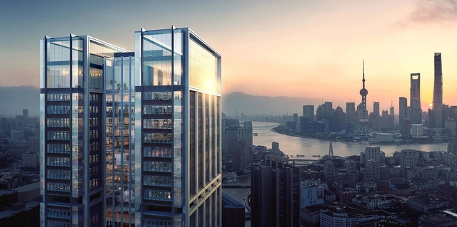 Novo arranha-céu de Foster + Partners começa a ser construído em Xangai - Imagem de Destaque