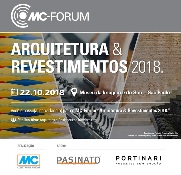 MC-Fórum Arquitetura e Tendências 2018 - Imagem de Destaque