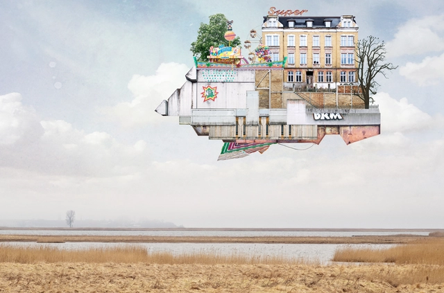 Casas surrealistas en los collages de Matthias Jung - Imagen Principal