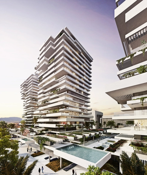 Estudio Lamela gana concurso para diseñar Torre del Río en Málaga - Imagen Principal