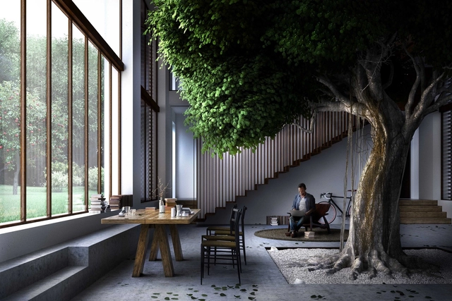 Novo projeto de Carlo Ratti apresenta uma árvore de 10 metros de altura dentro de casa - Imagem de Destaque