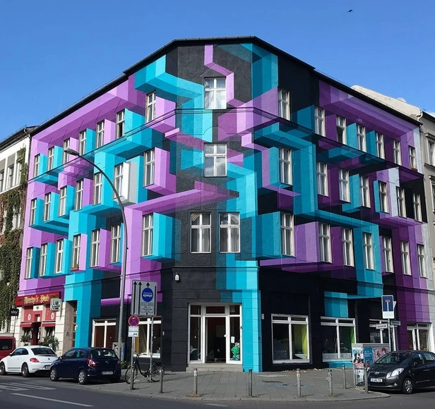 Artist Mr. June Brings Urban Facades to Life with Layered Three Dimensional Murals - Featured Image