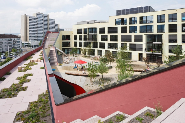 Kalkbreite / Müller Sigrist Architekten - Fotografía exterior, Residencial, Fachada