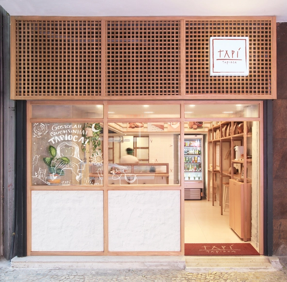 Tapí Tapioca / Tadu Arquitetura - Loja, Cozinha, Porta, Fachada, Bancada, Cadeira, Mesa