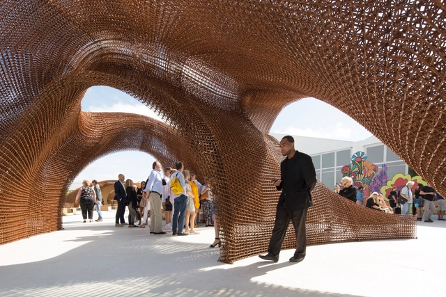 海上漂流物再生展亭 / SHoP Architects - 展陈装置