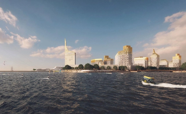 Orange Architects + KCAP Create a Golden City Block for St. Petersburg in Russia - Featured Image
