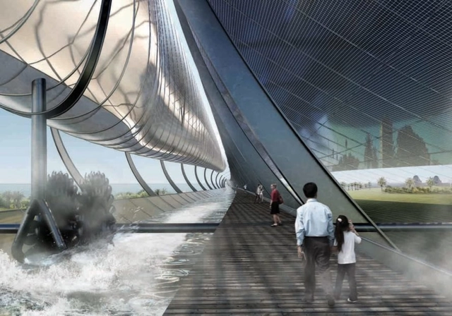 Proposta de gerador hidro-solar de Olson Kundig poderia energizar 200 casas em Melbourne - Imagem de Destaque