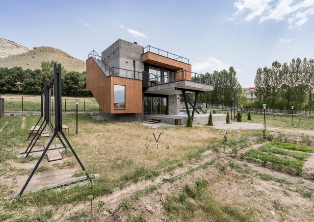 V Villa / White Cube Atelier - Houses, Facade