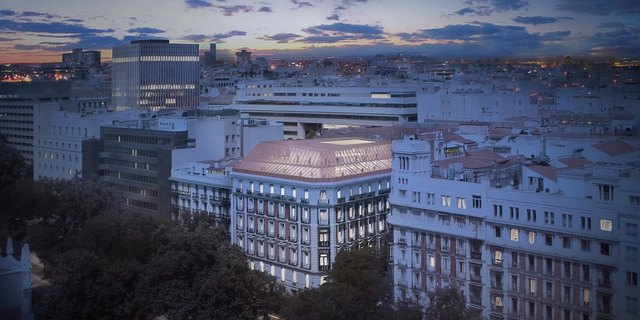PRACTICA + Daroca Arquitectos, segundo lugar en diseño del Consorcio de Compensación de Seguros en Madrid - Edificio De Oficinas, Fachada, Iluminación, Urbano