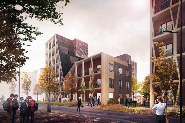 Tieno Designs an Eco-Friendly City Block Constructed From Timber - Featured Image