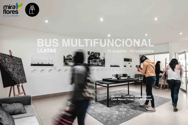 Exhibición: Barrio Móvil - Bus Multifuncional / Miraflores, Lima - Imagen Principal