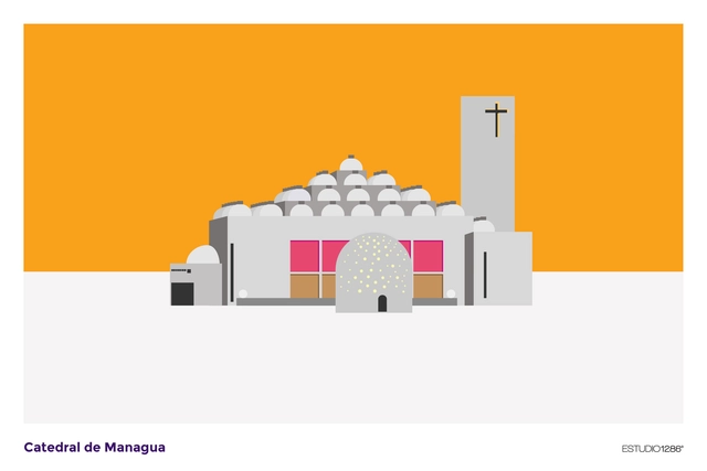 La Catedral Managua de Ricardo Legorreta celebra 25 años con esta serie de ilustraciones - Imagen Principal