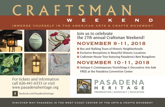 Pasadena Heritage Craftsman Weekend - Featured Image