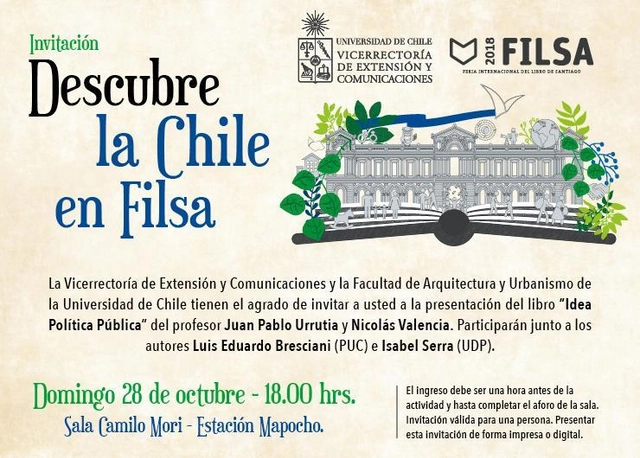 Presentación del libro "Idea Política Pública” en FILSA 2018 - Imagen Principal