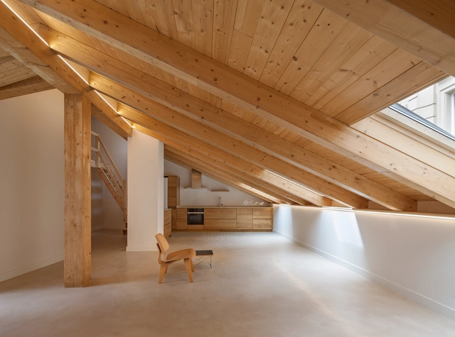 Rehabilitación de Edificio para Viviendas / Sergio Rojo - Renovación, Fijación Vigas, Bancas