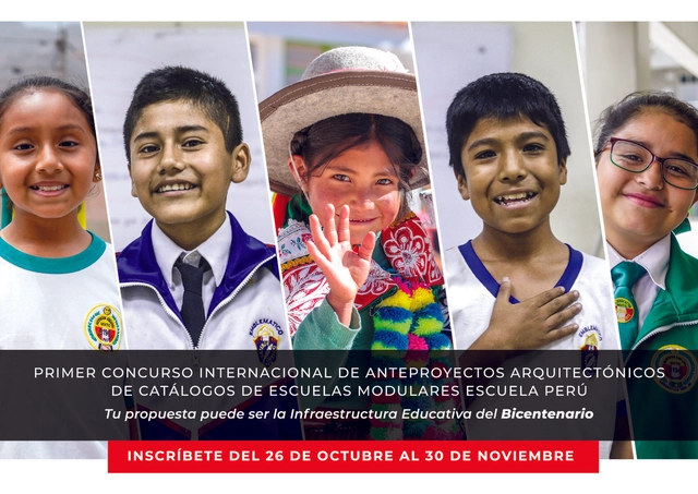 Concurso Internacional 'Escuela Perú' invita a diseñar catálogos de escuelas modulares en cinco zonas bioclimáticas del país - Imagen Principal