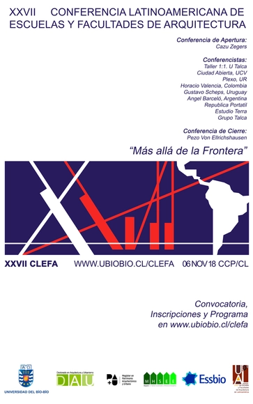 CLEFA XXVII 2018: Conferencia Latinoamericana de Escuelas y Facultades de Arquitectura, Concepción - Imagen Principal