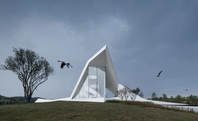Crane Pavilion at Crane Nature Preserve / GBBN - Exterior Photography, Pavilion, Facade