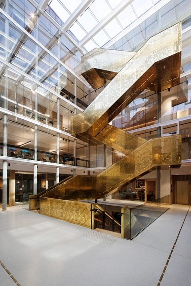 Øvre Vollgate 9 / Pushak - Office Buildings, Beam, Facade, Handrail, Stairs