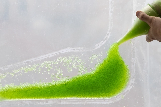 Cortina desenvolvida pelo ecoLogicStudio utiliza CO2 para produzir bioplástico - Imagem de Destaque