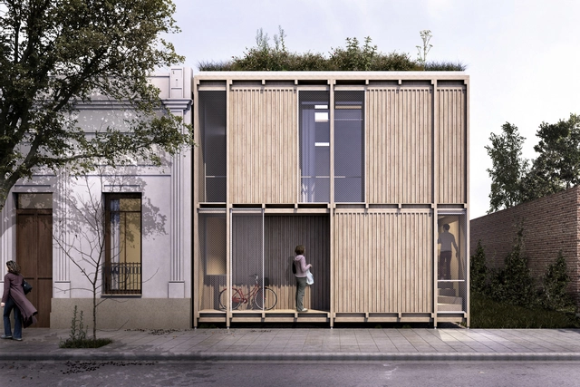 Conoce el proyecto ganador del concurso Prototipo de Vivienda Sustentable Ejecutado con Madera en Argentina - Imagen Principal