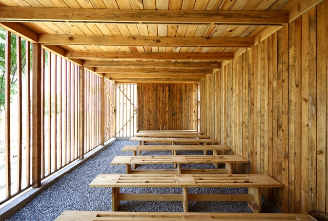 Ermita Guadalupe / S-AR + Comunidad Vivex - Iglesia, Fijación Vigas