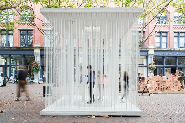 Blind Trust / Gensler - Pavilion, Facade, Door, Chair