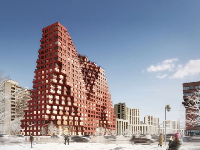 MVRDV diseña edificio de vivienda para Moscú inspirado en Minecraft - Imagen Principal