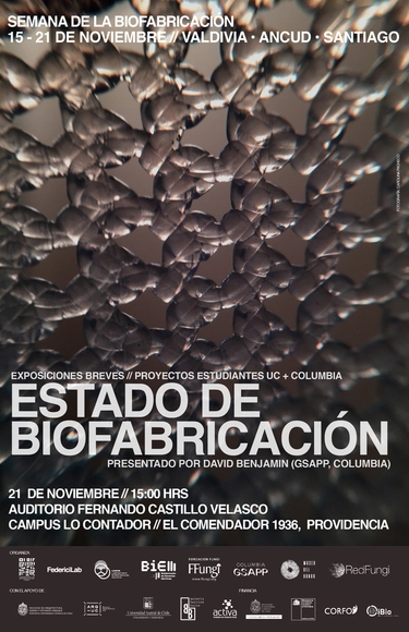 Estado de Biofabricación. Exposiciones breves de proyectos de estudiantes UC y Columbia. - Imagen Principal