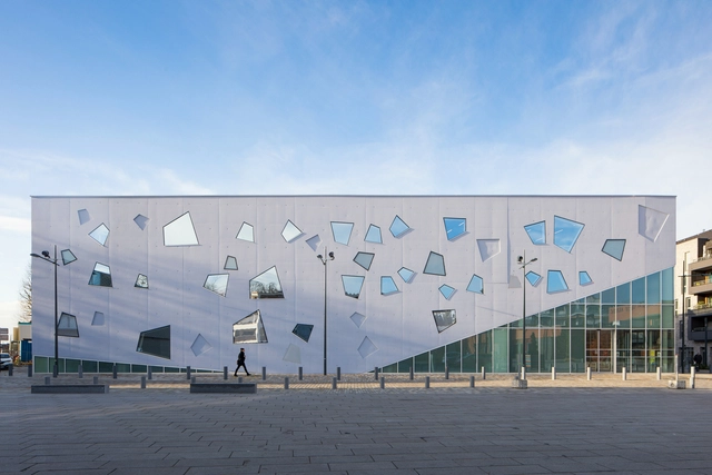 l’Étoile, Scène de Mouvaux / atelier d'architecture King Kong - Exterior Photography, Cultural Center, Facade