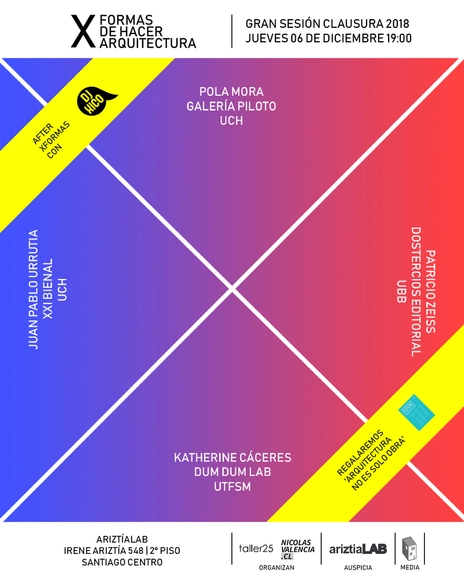 Bienales, academia, gestión, edición y parametrismo en la clausura 2018 de XFORMAS en Chile - Imagen Principal