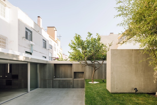 Apartamento na Lapa / Manuel Tojal Architects - Interiores De Apartamentos, Jardim, Fachada