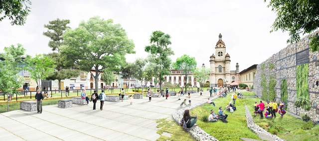 Taller Alterno + Laura Flórez + Alexander Jiménez, primer lugar en diseño del Parque Rumipamba en Pasto, Colombia - Imagen Principal