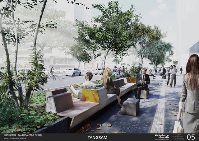 Königsberger Vannucchi vence concurso para novo mobiliário da Avenida Paulista - Imagem de Destaque