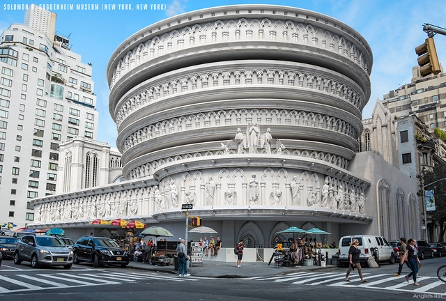 Iconic American Buildings Re-Envisioned in the Gothic Revival Style  - Featured Image