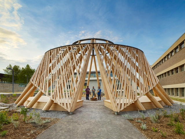 HOOP Dance Gathering Place / Brook McIlroy - Public Space, Beam, Facade, Arch