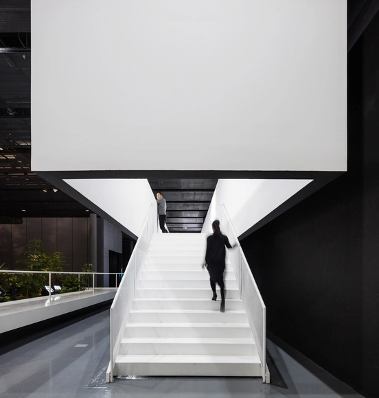 Nam June Paik Art Center Renovation / N H D M Architects - Interior Photography, Interpretation Center, Stairs, Facade, Handrail