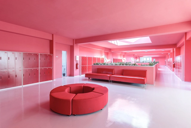 American School of Kosova / Maden Group - Interior Photography, Educational Interiors, Bedroom