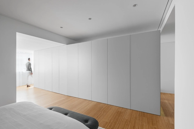 Apartamento Tuzzare / Machado Igreja / Arquitectos - Edifício De Apartamentos, Dormitório, Cama
