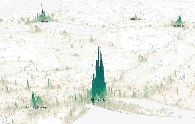 Mapa interativo mostra a densidade populacional de todas as cidades do mundo - Imagem de Destaque