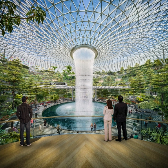 Aeroporto de Changi de Safdie Architects encontra beleza em uma tipologia desafiadora - Imagem de Destaque