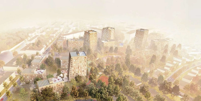 C.F. Møller Architects and BRUT design Residential District in Belgium - Featured Image