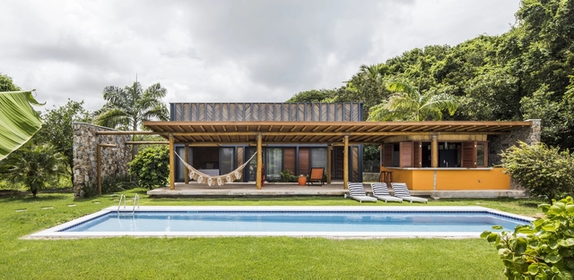 Casa Bambu / Vilela Florez - Interiroes De Casas, Jardim, Fachada, Cadeira