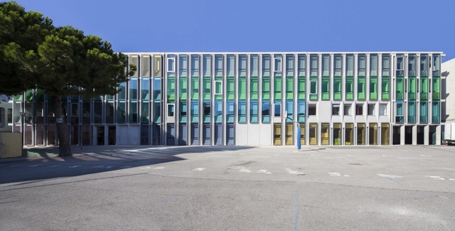 Simone Veil Middle School in Nice / Comte & Vollenweider - Refurbishment, Facade